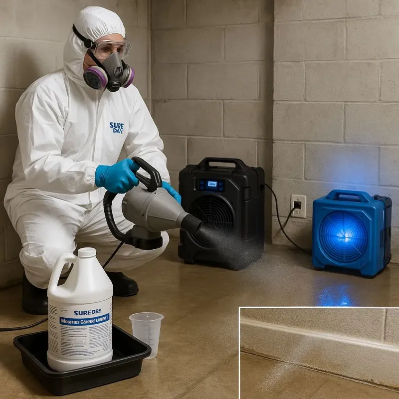 Sanitization and Odor Removal process in New Franklin, OH